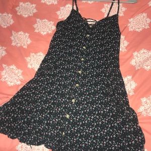 floral dress with buttons